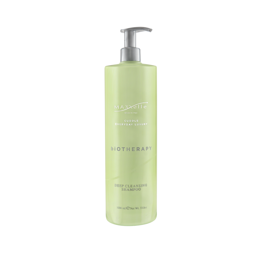 Gilaus valymo šampūnas MAXXelle CURA biOTHERAPY DEEP CLEANSING SHAMPOO 1000 ML.