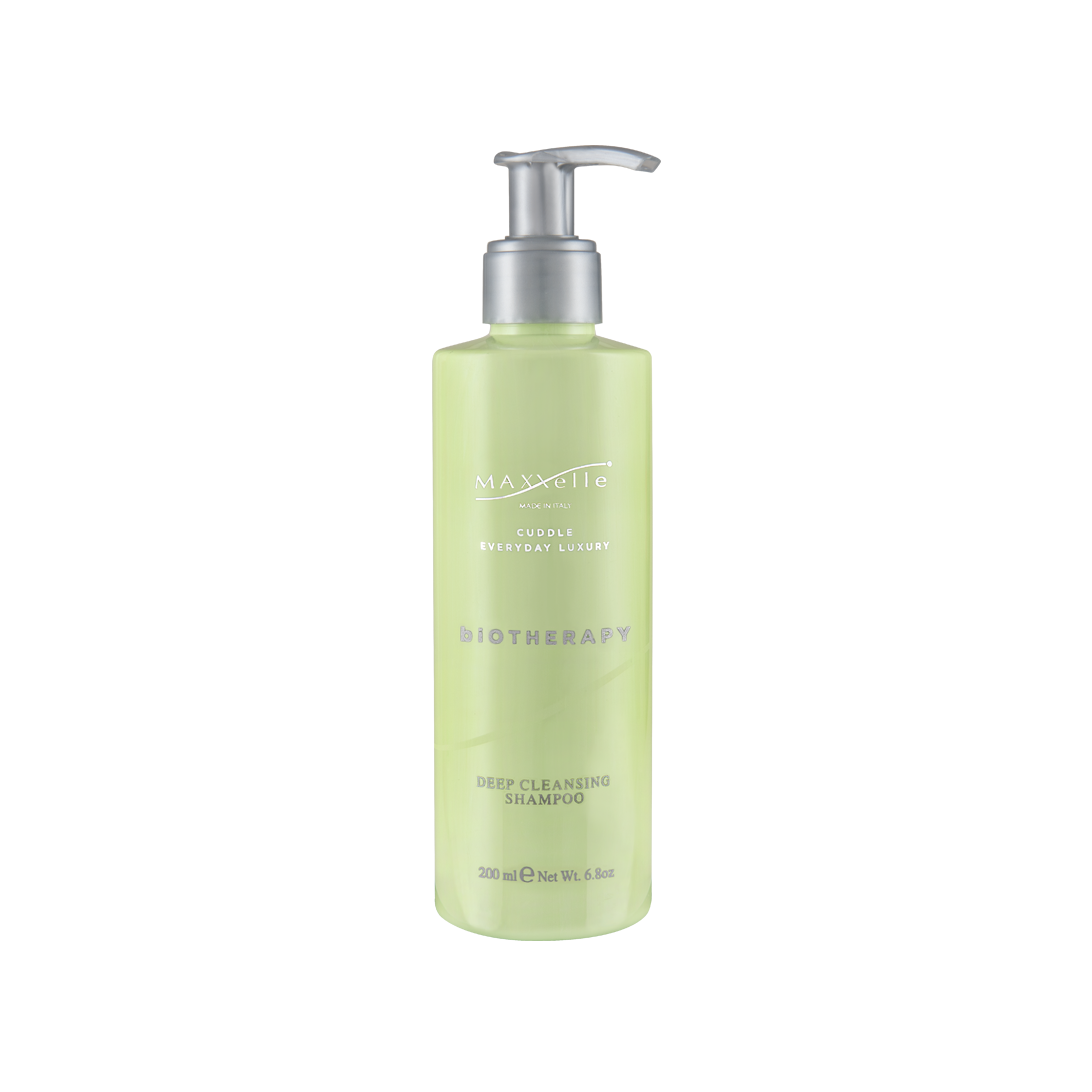 Gilaus valymo šampūnas MAXXelle CURA biOTHERAPY DEEP CLEANSING SHAMPOO 200 ML.