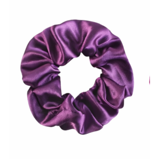 Satino plaukų gumelė –  DARK PURPLE
