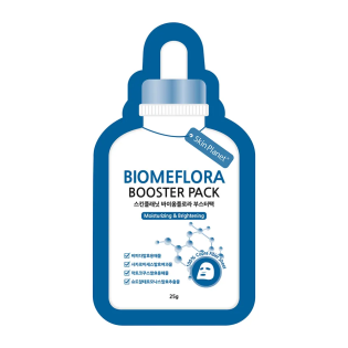 Skin Planet Biomeflora drėkinamoji ir skaistinamoji veido kaukė, 25 g