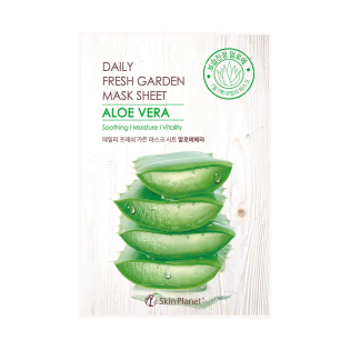 Skin Planet Daily Fresh Garden alavijo lakštinė veido kaukė, 25 g