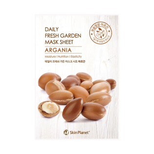 Skin Planet Daily Fresh Garden argano aliejaus lakštinė veido kaukė, 25 g