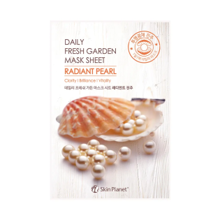 Skin Planet Daily Fresh Garden perlų skaistinamoji lakštinė veido kaukė, 25 g