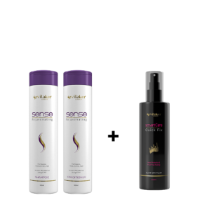 Vitaker Sense šampūnas ir kondicionierius 300ML. + QUICK FIX purškiklis plaukų džiovinimui 200ML.