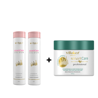 Vitaker Smart Care Color šampūnas ir kondicionierius 300ML. + Vitaker Smart Care kaukė 500G.