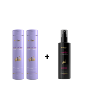 Vitaker Smart Care Platinum šampūnas ir kondicionierius 300ML. + QUICK FIX purškiklis plaukų džiovinimui 200ML.