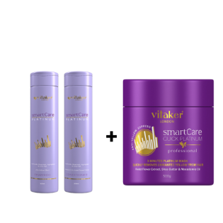 Vitaker Smart Care Platinum šampūnas ir kondicionierius 300ML. + Vitaker Silver kaukė 500G.