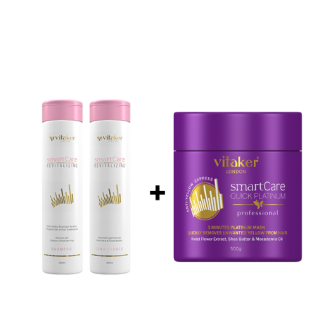 Vitaker Smart Care Revitlizing šampūnas ir kondicionierius 300ML. + Vitaker Silver kaukė 500G.