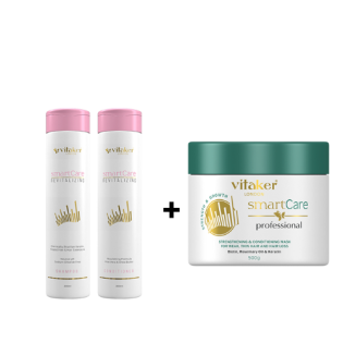 Vitaker Smart Care Revitlizing šampūnas ir kondicionierius 300ML. + Vitaker Smart Care kaukė 500G.